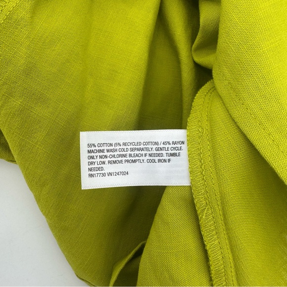 A New Day Lime Green Women's XS Tie Mini a-Line Skirt NWT - Picture 5 of 8